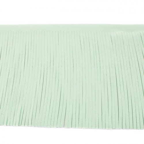 Fransenborte - mint - Kunstwildleder